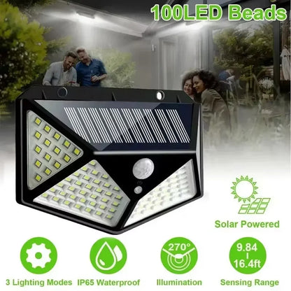 Luminária Solar de Parede com Sensor PIR