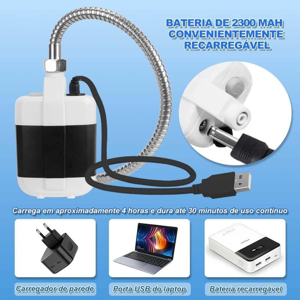 Chuveiro Eléctrico Portátil com bomba elétrica 60W